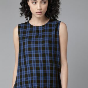 Roadster Women Checked Top