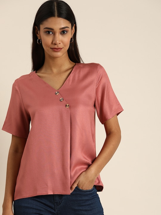 all about you Women Pink Regular Top