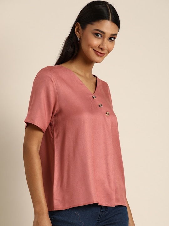 all about you Women Pink Regular Top