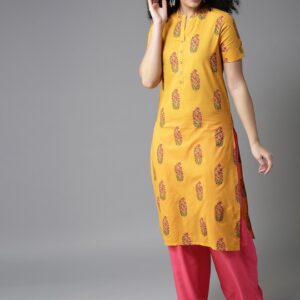 HERE&NOW Women Printed Straight Kurta