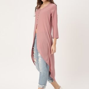 DressBerry Women Solid Longline Top