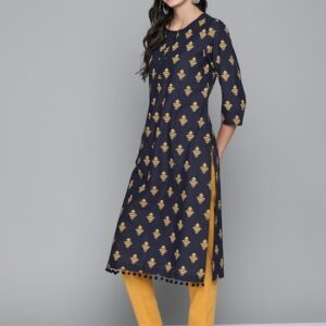 HERE&NOW Women Printed Straight Kurta