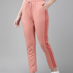 Roadster Women Solid Cropped Track Pants With Side Stripes