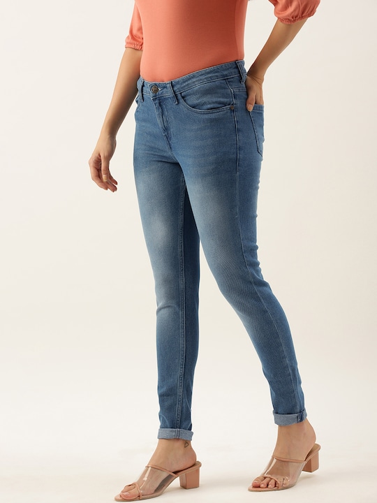 all about you Women Skinny Fit Light Fade Jeans