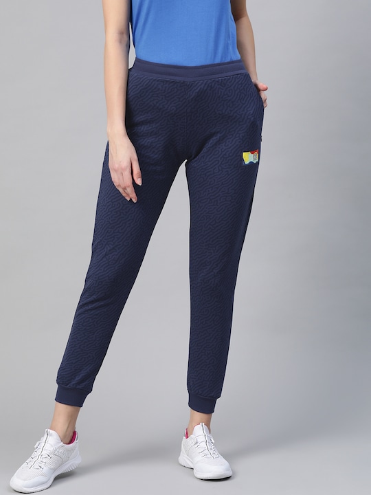 HRX Women Regular Fit Bio-Wash Lifestyle Joggers Track Pant