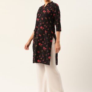 Anouk Women Floral Printed Straight Kurta