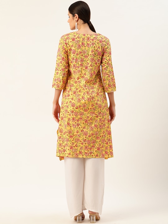 Anouk Women Floral Printed A-Line Kurta