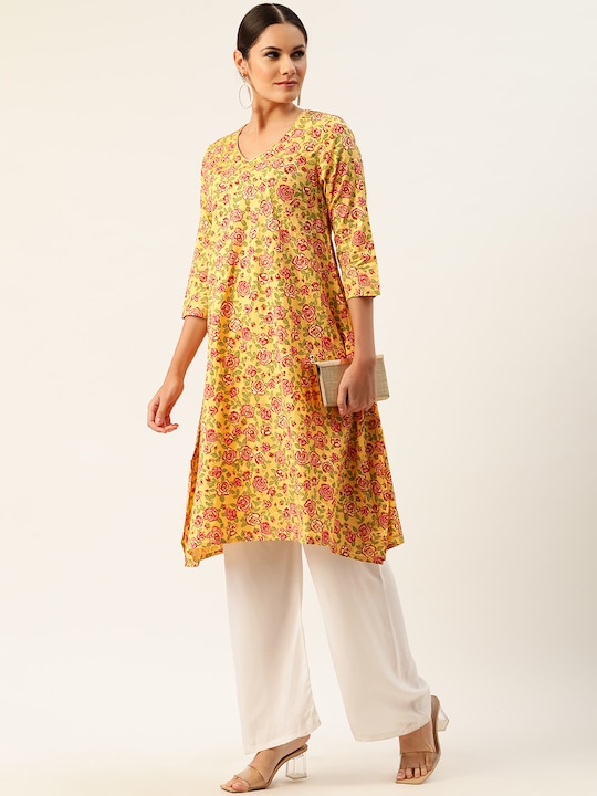 Anouk Women Floral Printed A-Line Kurta