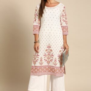 Anouk Women Ethnic Motifs Printed Pure Cotton Kurta