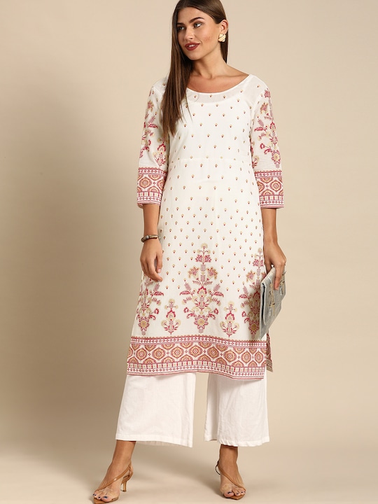 Anouk Women Ethnic Motifs Printed Pure Cotton Kurta