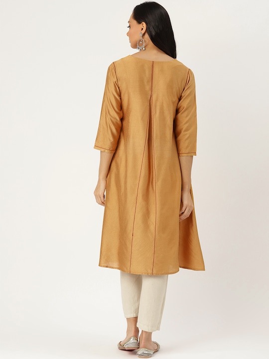 Sangria Women Solid A-Line Kurta