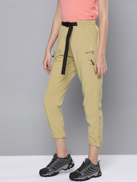 HRX Women Solid Rapid-Dry Anti-Microbial Outdoor Trousers