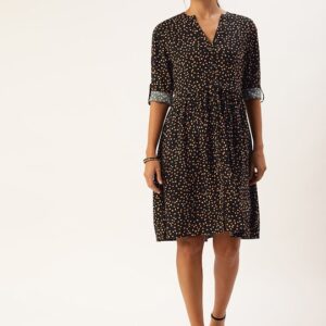 all about you Printed A-Line Dress