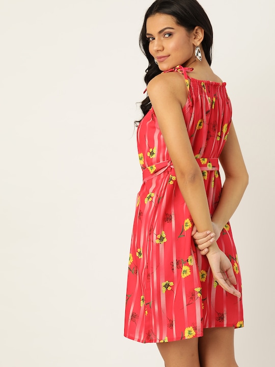 DressBerry Women Floral Printed A-Line Dress