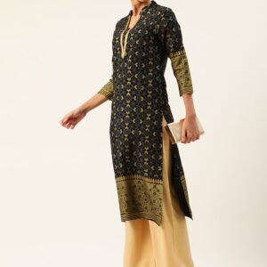 Anouk Women Ethnic Motifs Printed Straight Kurta