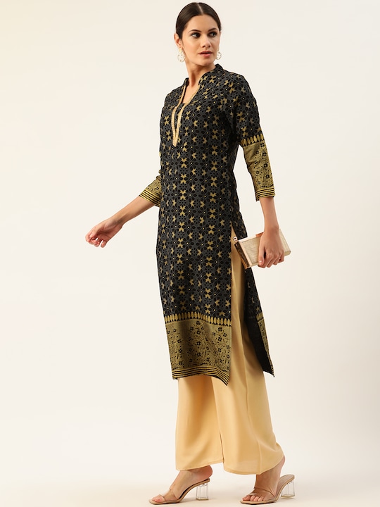 Anouk Women Ethnic Motifs Printed Straight Kurta