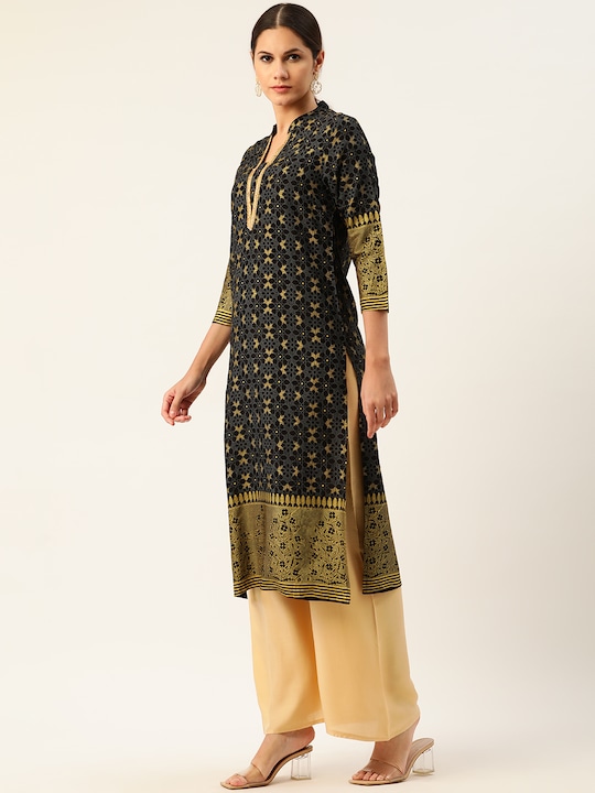 Anouk Women Ethnic Motifs Printed Straight Kurta