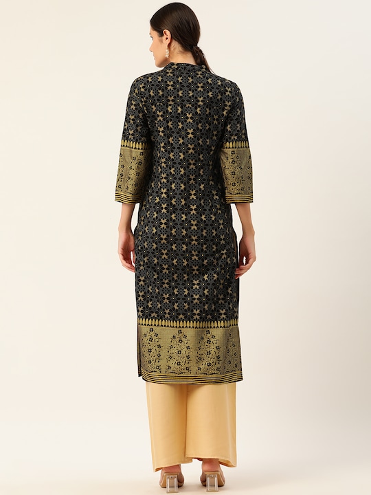 Anouk Women Ethnic Motifs Printed Straight Kurta