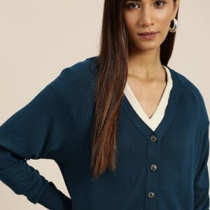 her by invictus Women Solid Cardigan