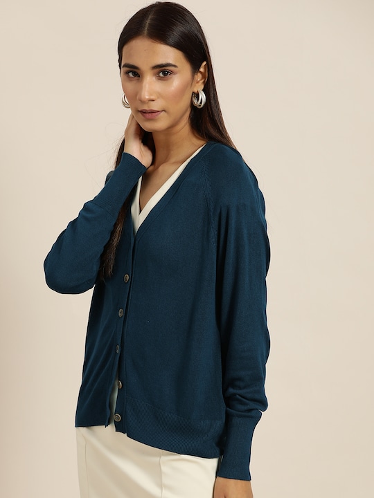 her by invictus Women Solid Cardigan