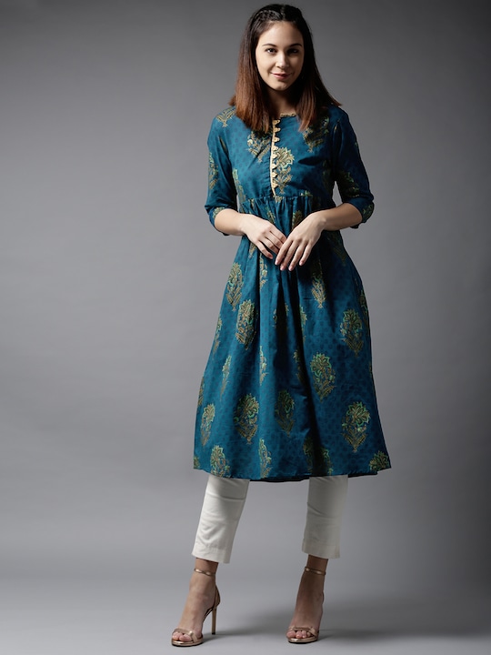 HERE&NOW Women Printed A-Line Kurta