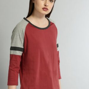 Roadster Women Solid Round Neck Pure Cotton T-shirt