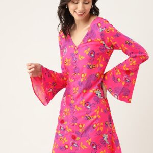 DressBerry Ethnic Motifs EcoVero A-Line Dress