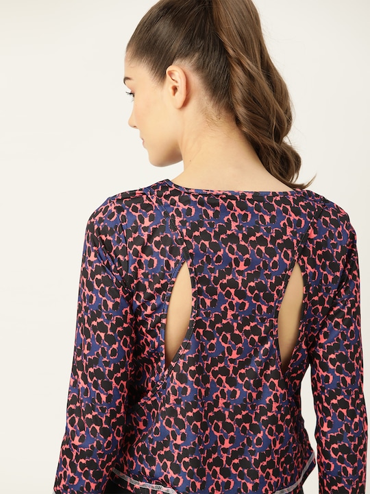 DressBerry Animal Skin Printed Styled Back Top