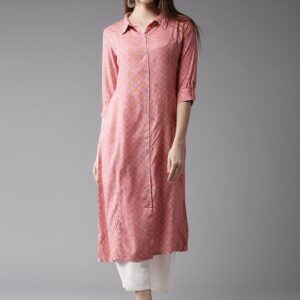 HERE&NOW Women Printed Straight Kurta