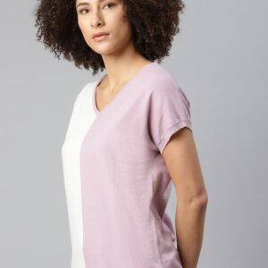 Roadster Colourblocked Extended Sleeves Top