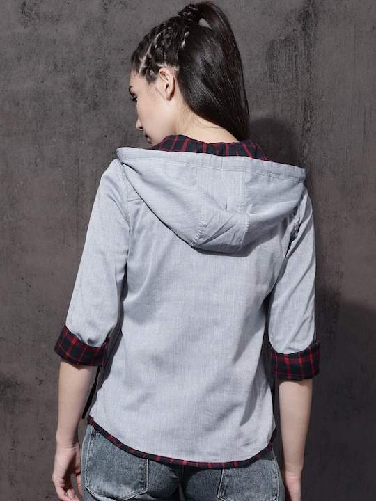 Roadster Women Checked Casual Shirt