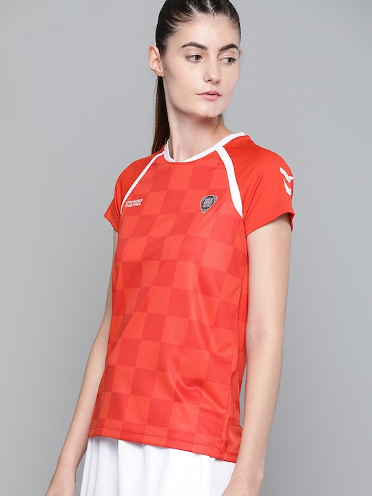 HRX Women Rapid-Dry Anti-Static Football Tshirt