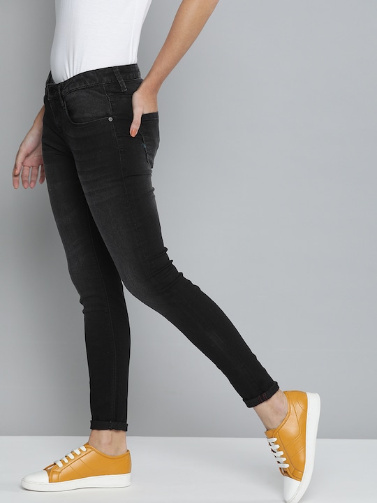 HERE&NOW Women Skinny Fit Clean Look Jeans