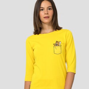 Bewakoof Pocket Jerry (TJL) 3/4th Sleeve Slim Fit T-Shirt