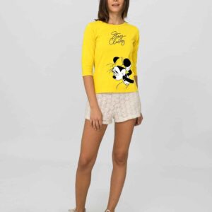 Bewakoof Stay Classy Minnie Round Neck 3/4 Sleeve T-Shirt (DL)