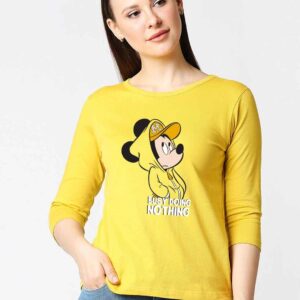 Bewakoof Busy Doin Nothing 3/4 Sleeves T-Shirt (DL)