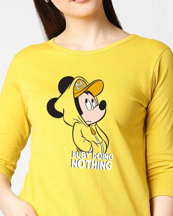 Bewakoof Busy Doin Nothing 3/4 Sleeves T-Shirt (DL)