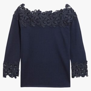 NEXT Women Navy Blue Solid Top