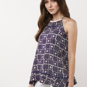 Sangria Women Printed A-Line Top