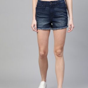 Roadster Women Washed Regular Fit Denim Shorts