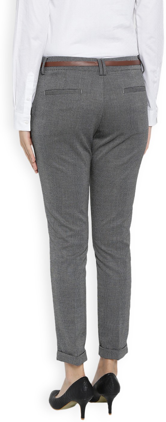 VAN HEUSEN Women Regular Fit Polycotton Trousers