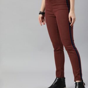 Roadster Women Solid Side-Taped Jeggings