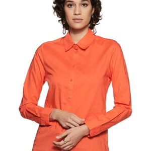 Marks & Spencer Women Plain Slim fit Shirt