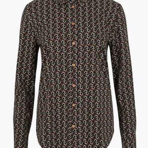 M&S COLLECTION Cotton Print Slim Fit Shirt