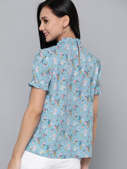 Mast & Harbour Floral Print Top