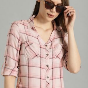 Roadster Women Checked Casual Shirt