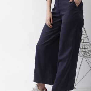 Harvard Women Regular Fit Cropped Trousers