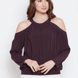 Imfashini Casual Women Purple Top