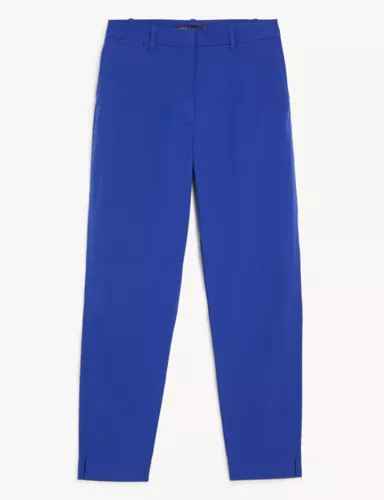 M&S COLLECTION  Cotton Rich Tapered Trousers