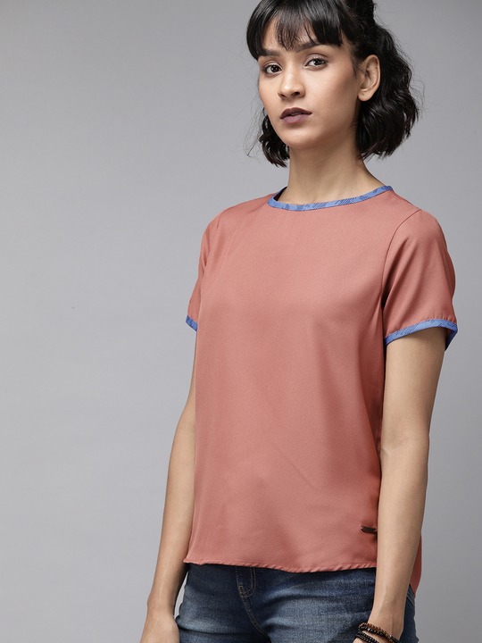 Roadster Women Coloured Solid Regular Top